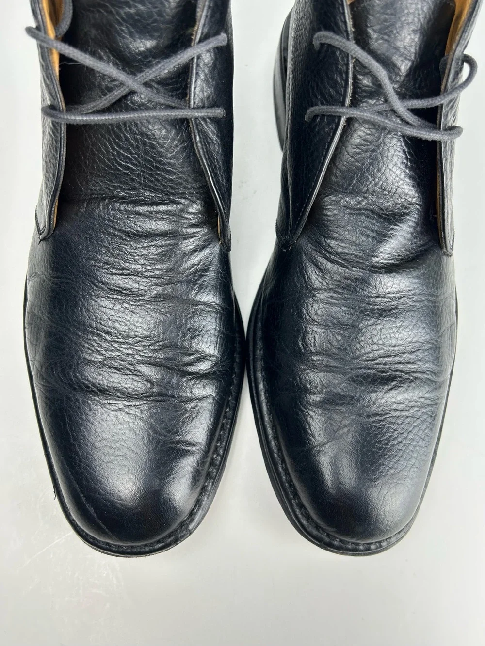 John Varvatos Portland Black Leather Chukka Ankle Boots